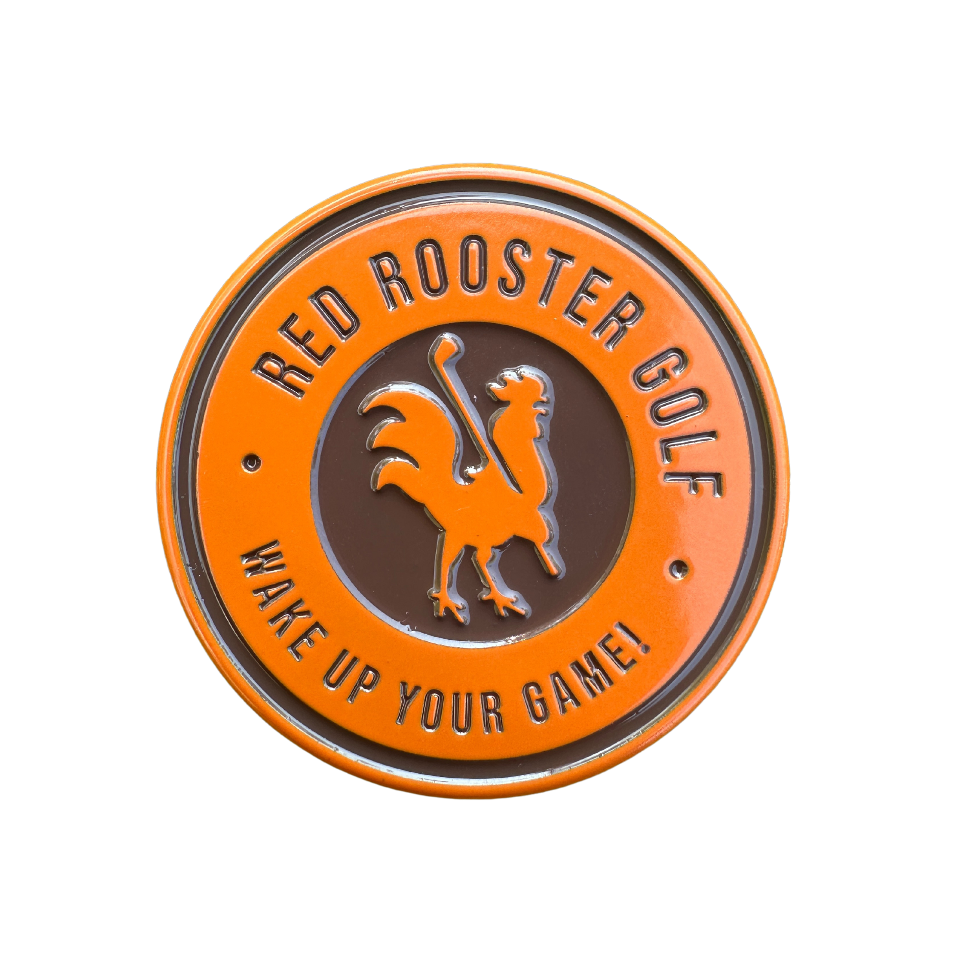 The Clutch - Ball Markers Orange (The Burnt) Red Rooster Golf Inc.