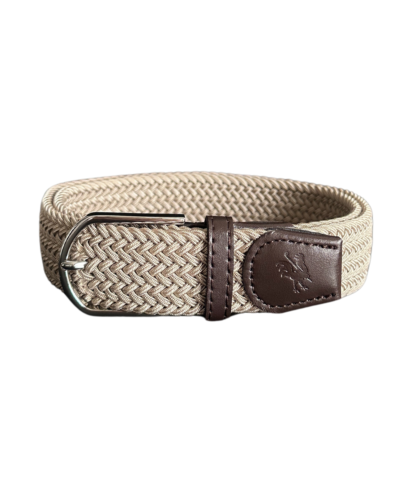 Braided Belt - Beige - Canada - Red Rooster Golf Inc.