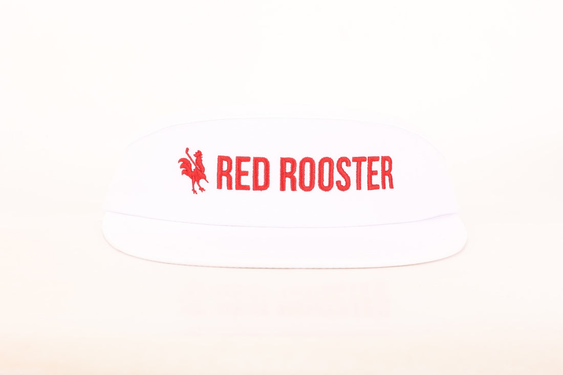 Visor - High Crown White Canada - Red Rooster Golf Inc.